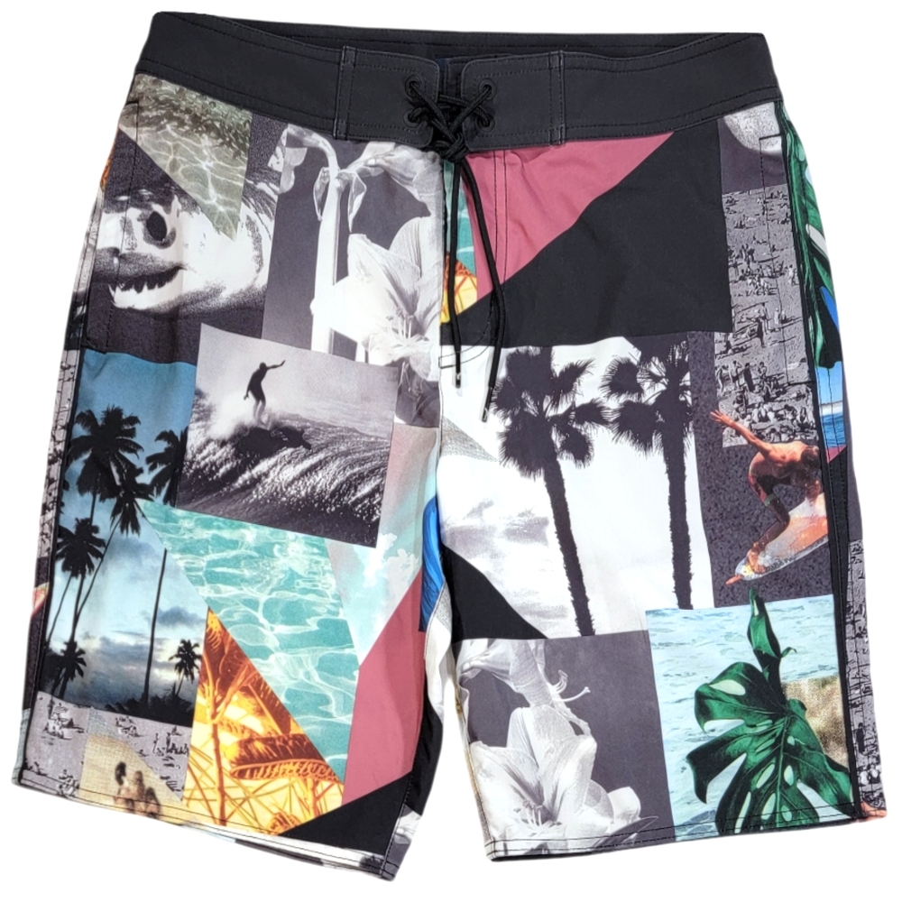Men's American Eagle Beach/Surf Patchwork Board S… - image 1